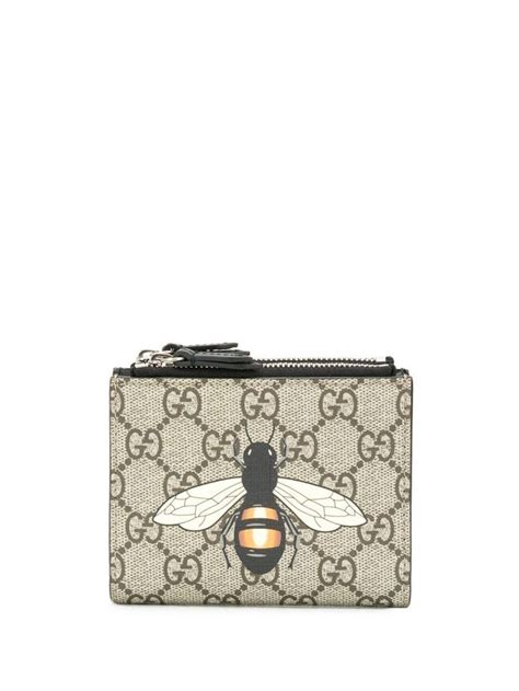 gucci bee supreme backpack|Gucci wallet with bumble bee.